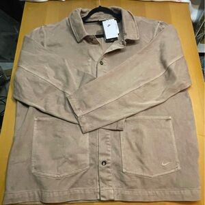 Nike Life Tan Lightweight Shirt Jacket
